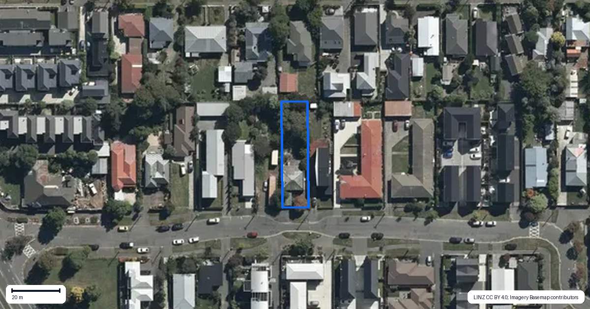 Property context map for 25 Heywood Terrace, Richmond, Christchurch
