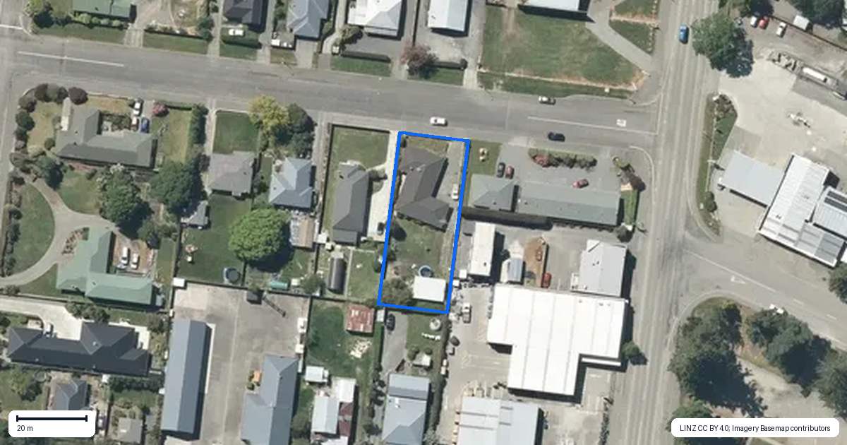Property context map for 7 Lampard Street, Methven