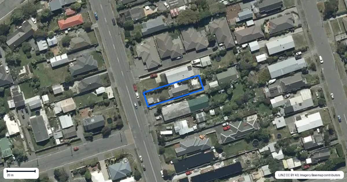 Property context map for 33 Estuary Road, New Brighton, Christchurch