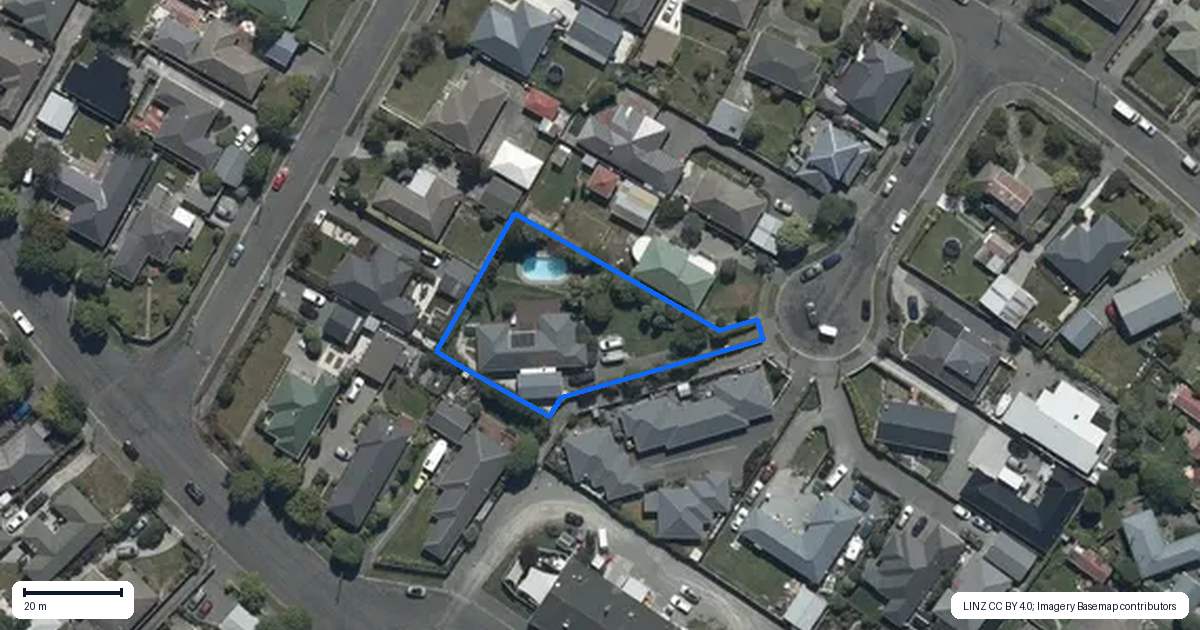 Property context map for 6 Tothill Place, Papanui, Christchurch