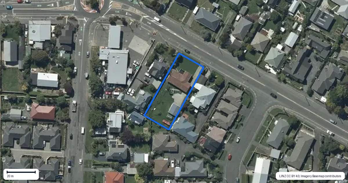 Property context map for 242 Centaurus Road, Saint Martins, Christchurch