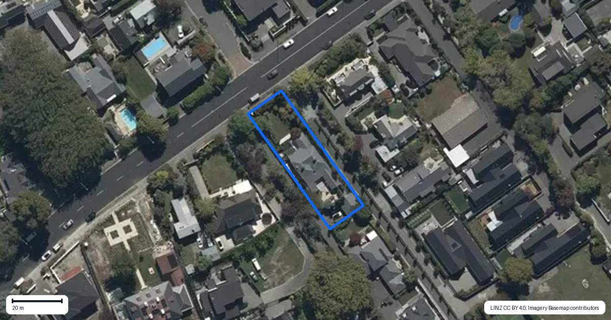 Property context map for 34 Glandovey Road, Fendalton, Christchurch