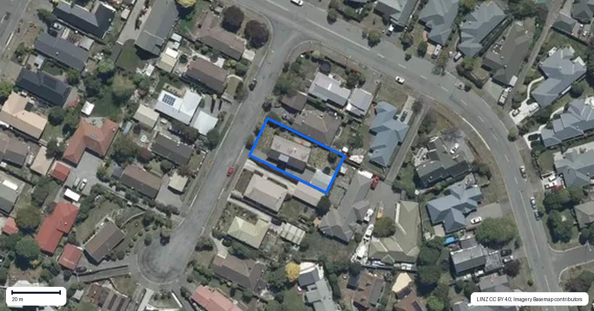 Property context map for 5 Jacaranda Place, Parklands, Christchurch