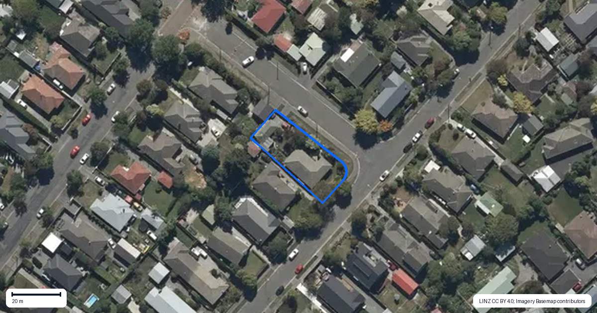 Property context map for 19 Hudson Street, Bryndwr, Christchurch