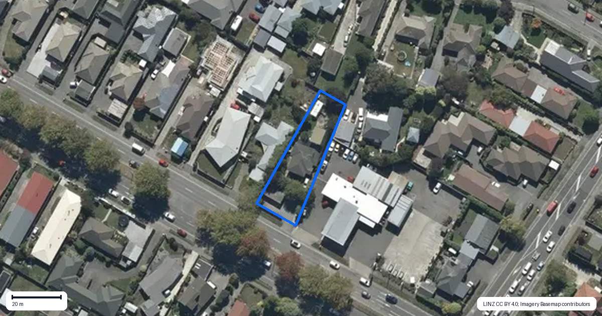 Property context map for 214 Harewood Road, Bishopdale, Christchurch