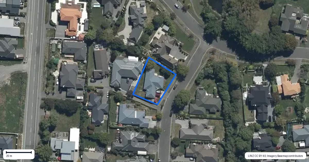 Property context map for 6 Aylsham Lane, Casebrook, Christchurch