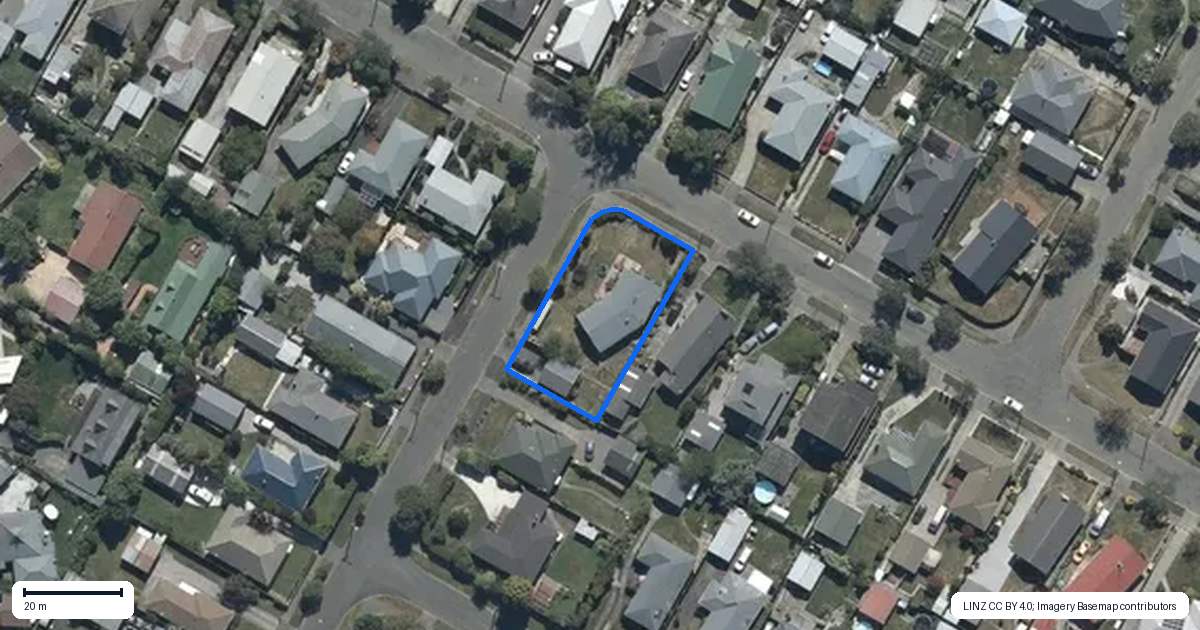 Property context map for 25 Fairford Street, Bishopdale, Christchurch
