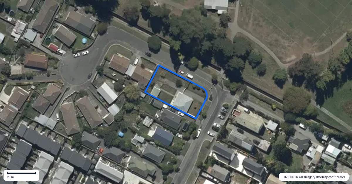 Property context map for 119 Mackworth Street, Woolston, Christchurch