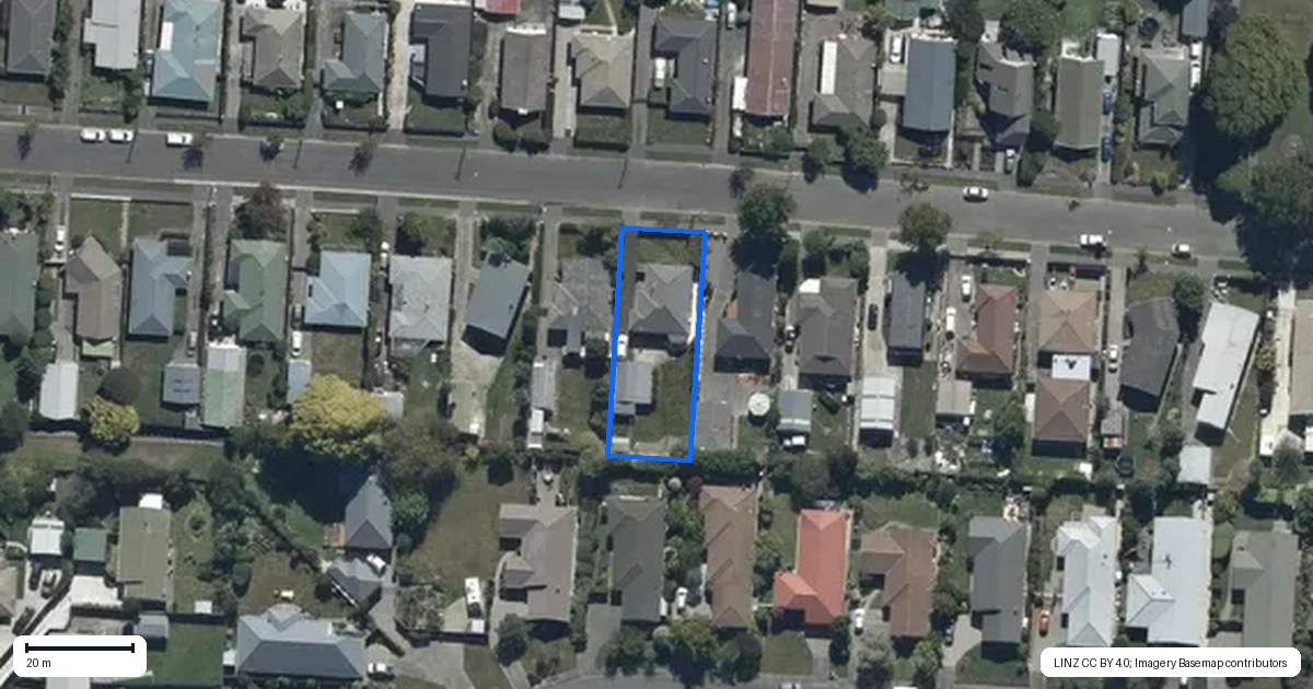 Property context map for 72 Wingate Street, Redwood, Christchurch