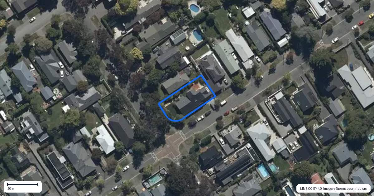 Property context map for 22 Rayburn Avenue, Papanui, Christchurch