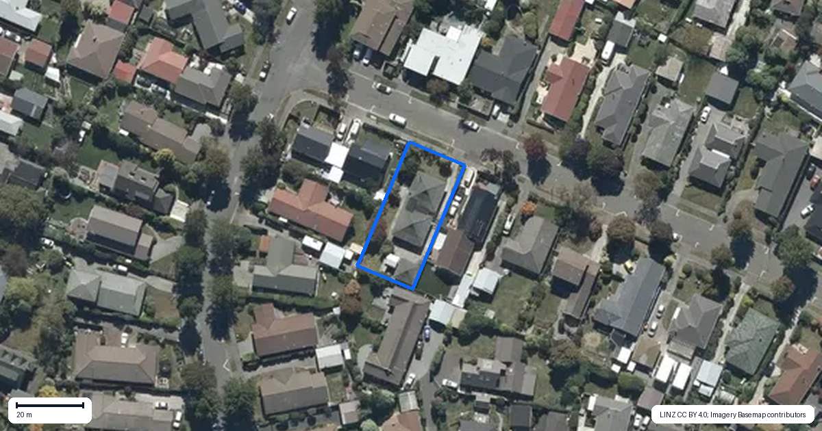 Property context map for 21 Glenside Avenue, Ilam, Christchurch
