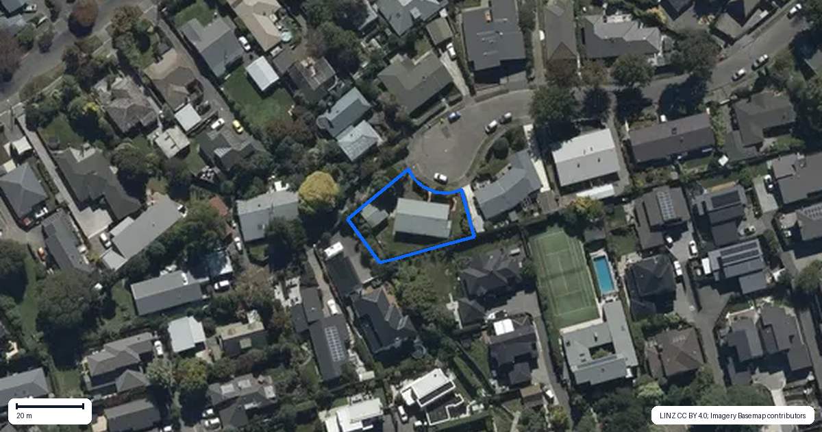 Property context map for 11 Chislehurst Place, Bryndwr, Christchurch