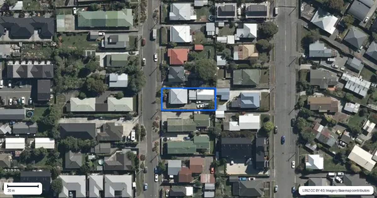Property context map for 24 Suffolk Street, Phillipstown, Christchurch