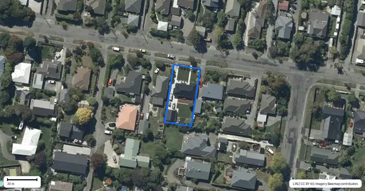 Property context map for 38 Grange Street, Hillsborough, Christchurch
