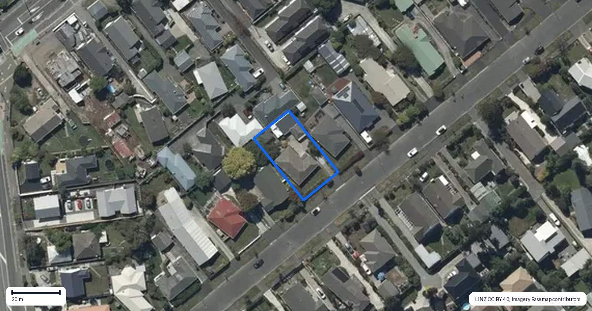 Property context map for 11 Roberta Drive, Somerfield, Christchurch