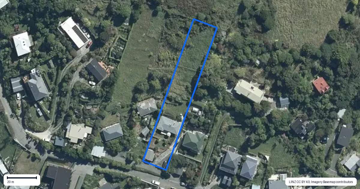 Property context map for 14A Days Road, Lyttelton