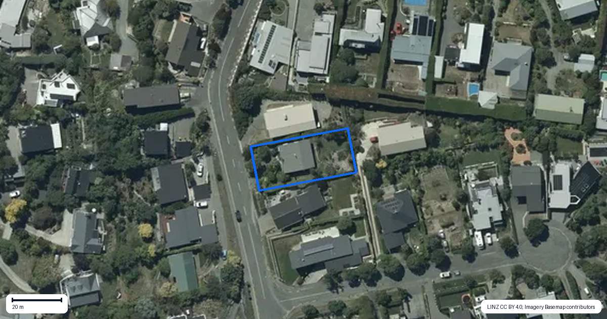 Property context map for 318 Cannon Hill Crescent, Mount Pleasant, Christchurch