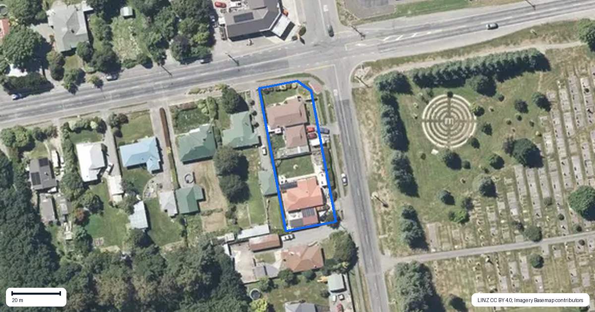 Property context map for 1 Main Street, Oxford