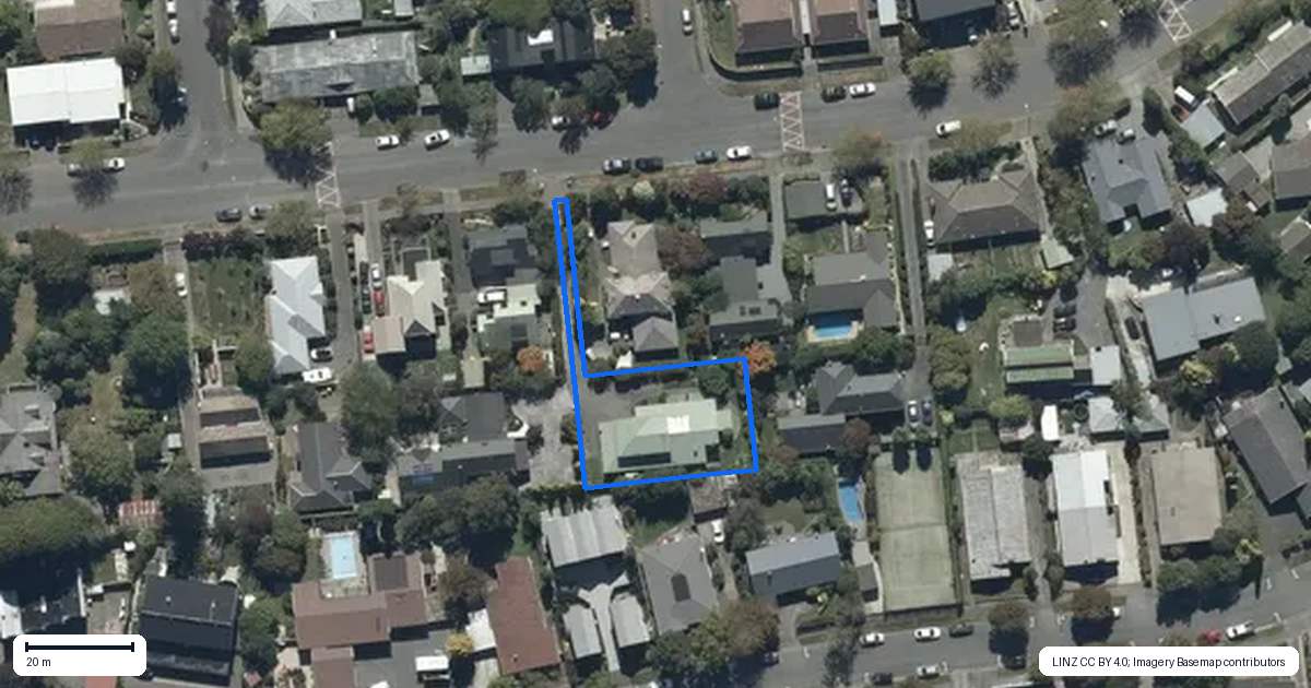 Property context map for 21 Wadeley Road, Ilam, Christchurch