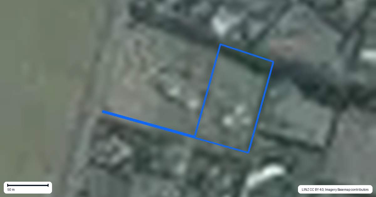 Property context map for 2/1382 Courtenay Road, Kirwee