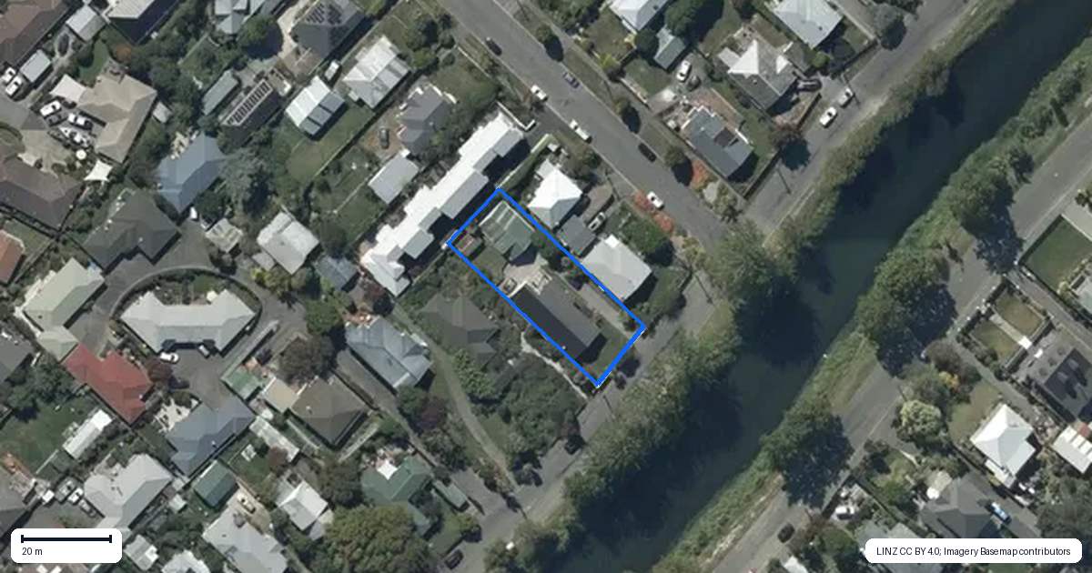 Property context map for 80 Richardson Terrace, Woolston, Christchurch