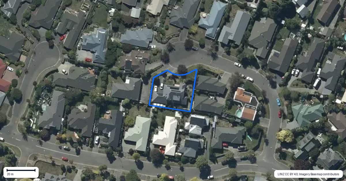Property context map for 7 Fuchsia Place, Halswell, Christchurch