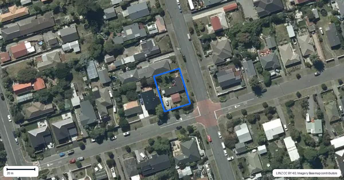 Property context map for 290 Pine Avenue, South New Brighton, Christchurch