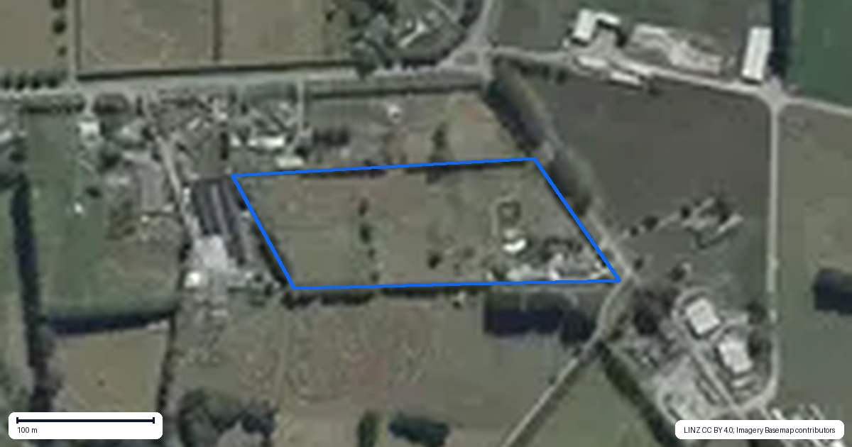 Property context map for 20 Teapes Road, Ouruhia, Christchurch