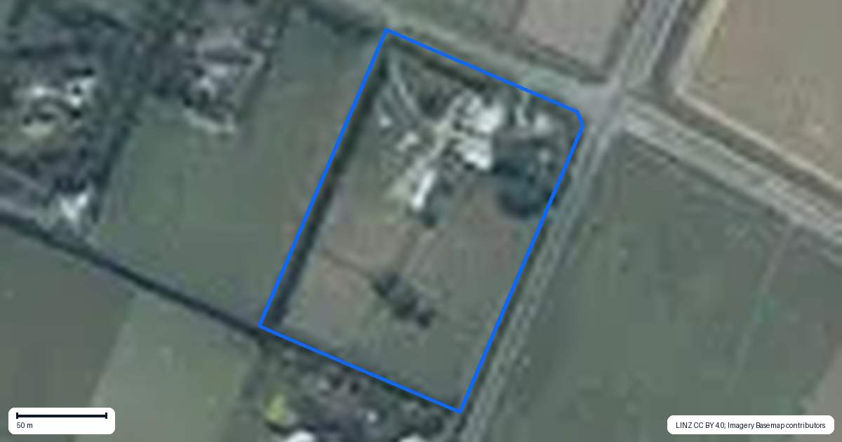 Property context map for 645 Tancreds Road, Lincoln