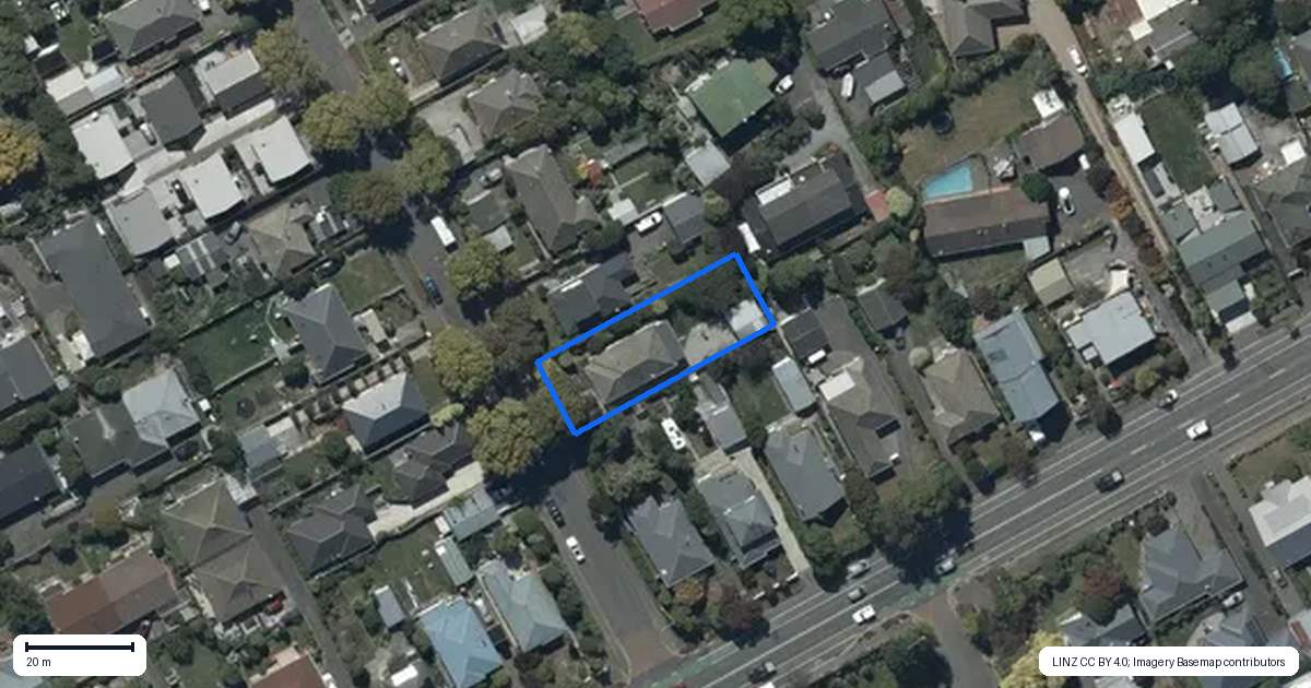 Property context map for 6 Wilding Street, Saint Martins, Christchurch