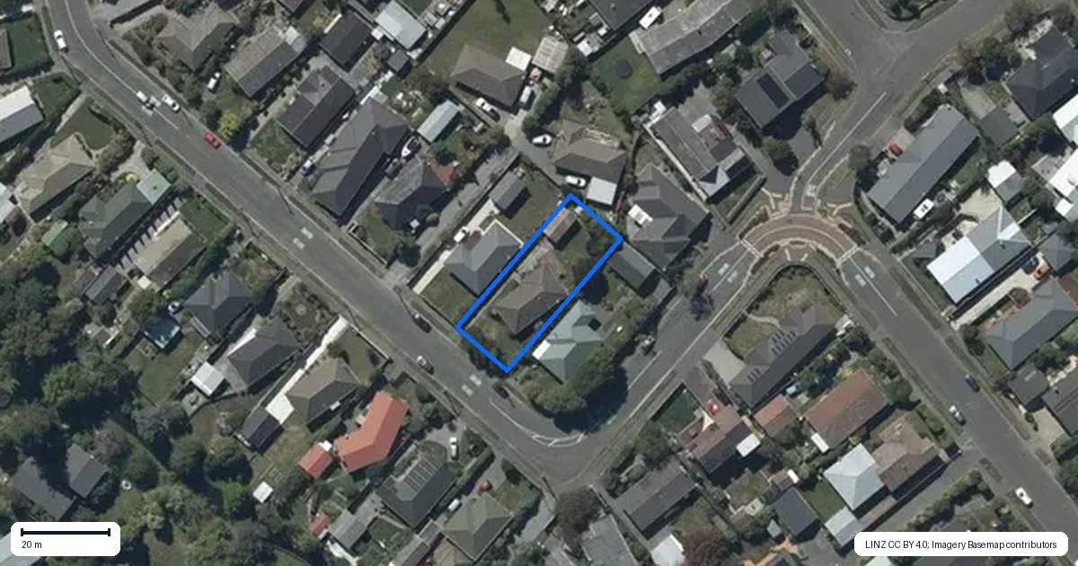 Property context map for 6 Palmside Street, Somerfield, Christchurch