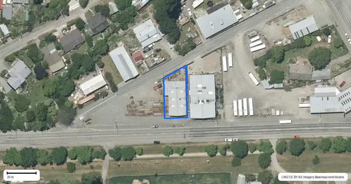 Property context map for 109 Main Road, Pleasant Point