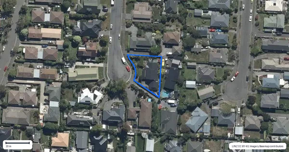 Property context map for 33 Cherrywood Place, Redwood, Christchurch