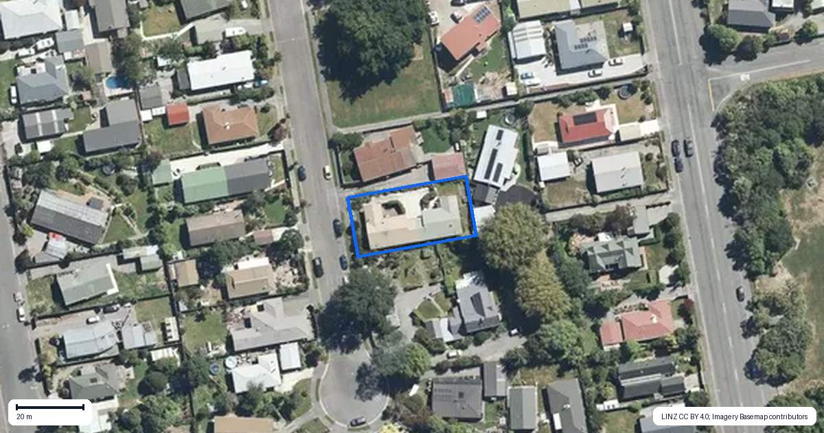 Property context map for 13B Strachan Place, Rangiora