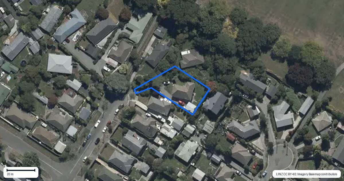 Property context map for 34 Manor Place, Bryndwr, Christchurch