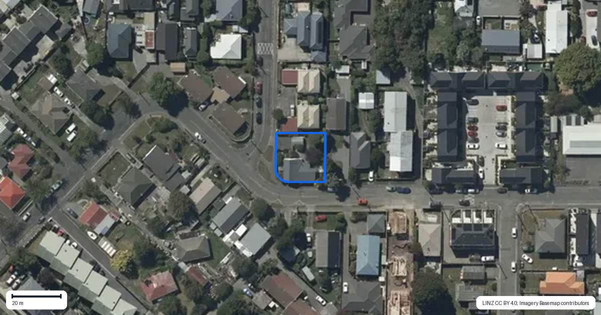 Property context map for 2 Jordan Street, Sydenham, Christchurch