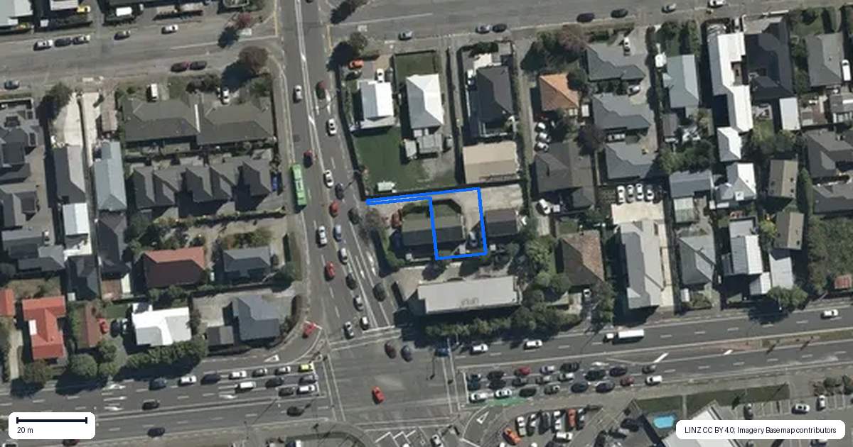Property context map for 114 Clarence Street, Riccarton, Christchurch