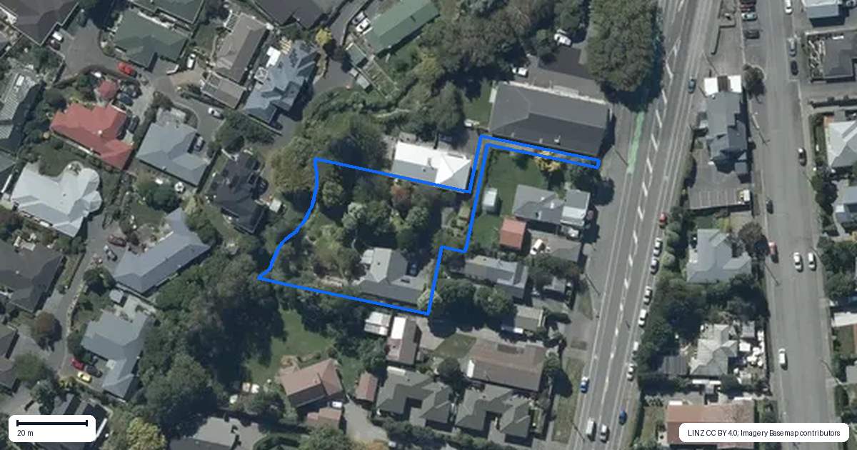 Property context map for 454 Halswell Road, Halswell, Christchurch