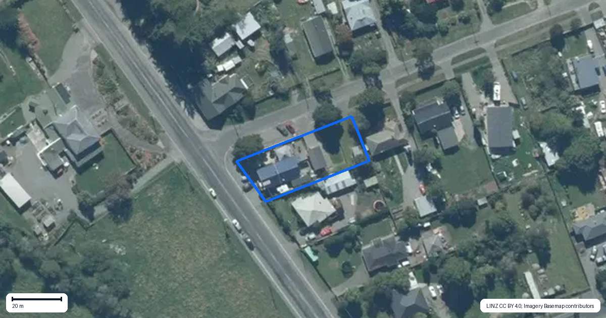 Property context map for 2 Hobbs Street, Hororata