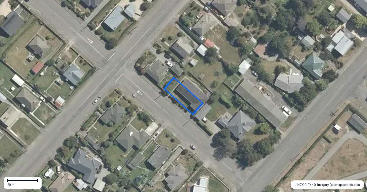 Property context map for 2 Betten Street, Waimate