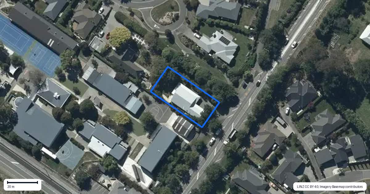 Property context map for 494 Springs Road, Prebbleton