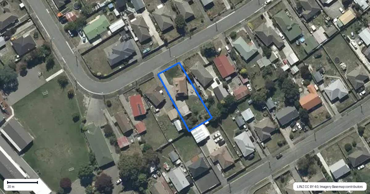 Property context map for 22 Sandown Crescent, Aranui, Christchurch