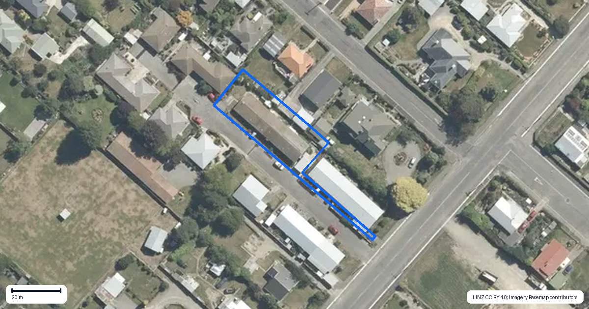 Property context map for 4 Browns Avenue, Waimate