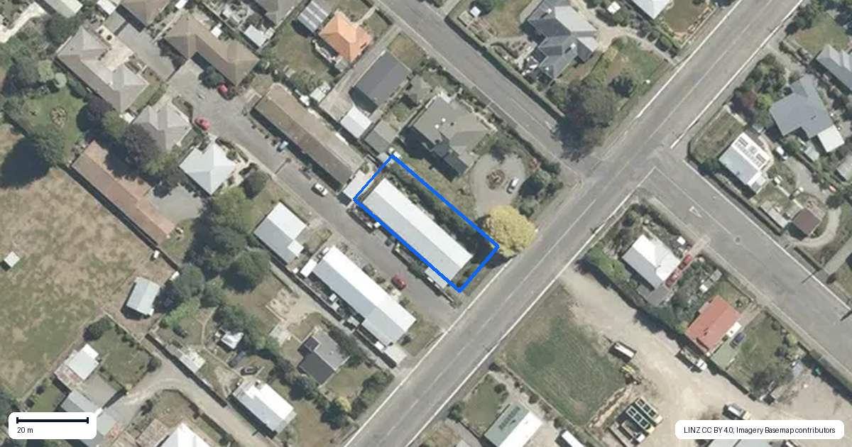 Property context map for 92 Shearman Street, Waimate