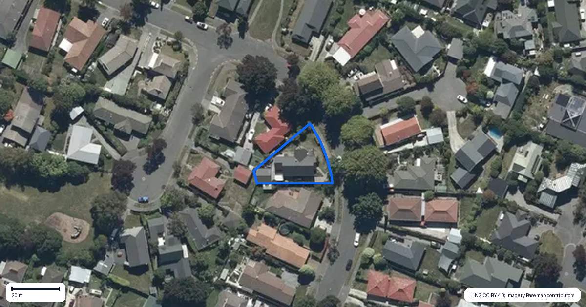 Property context map for 17 Karnak Crescent, Russley, Christchurch