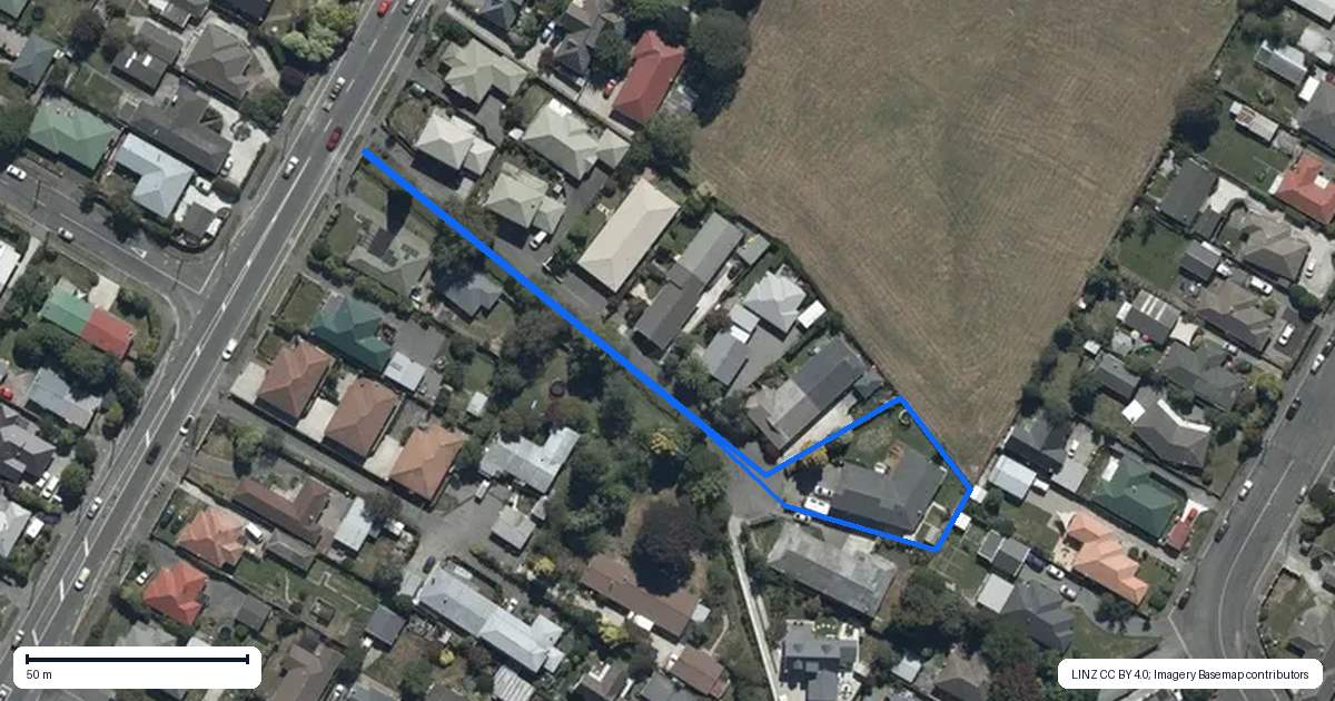 Property context map for 10 Ruddenklau Lane, Bishopdale, Christchurch