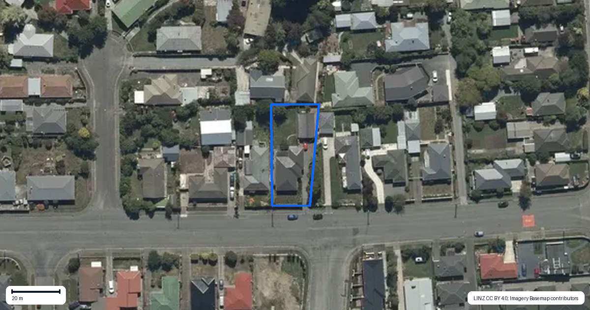 Property context map for 25 Hammersley Avenue, Shirley, Christchurch