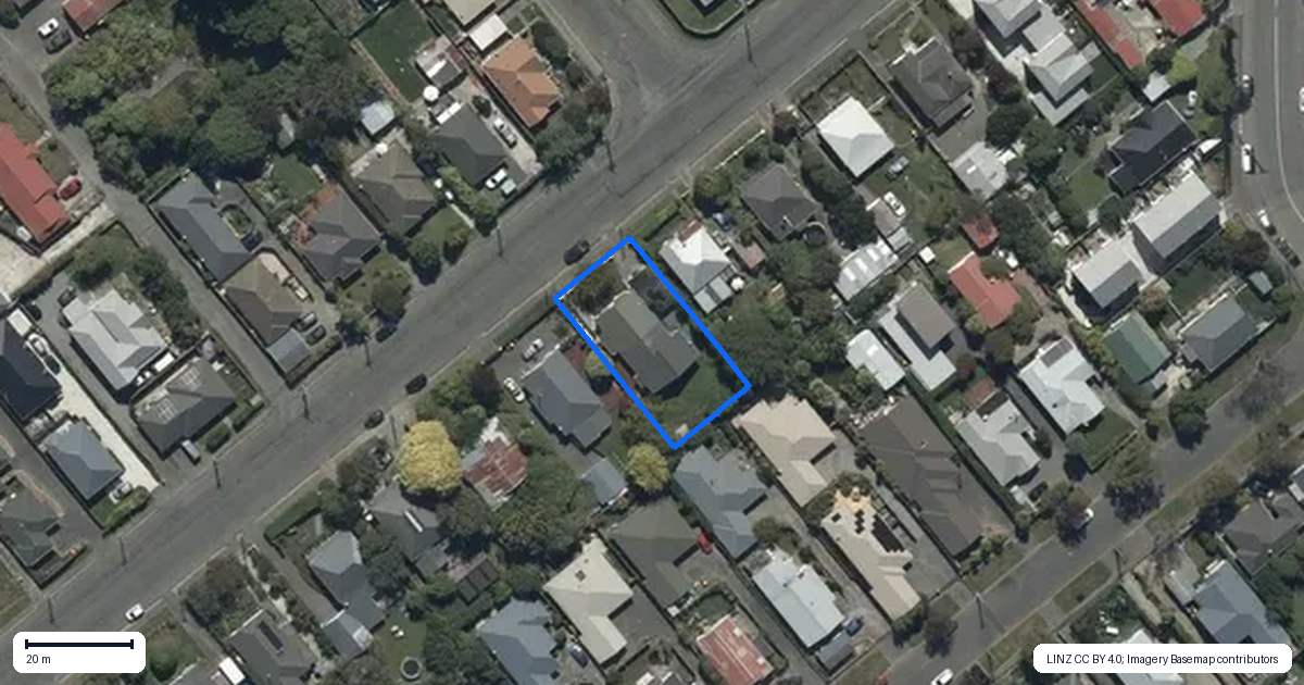 Property context map for 28 Howard Street, Spreydon, Christchurch