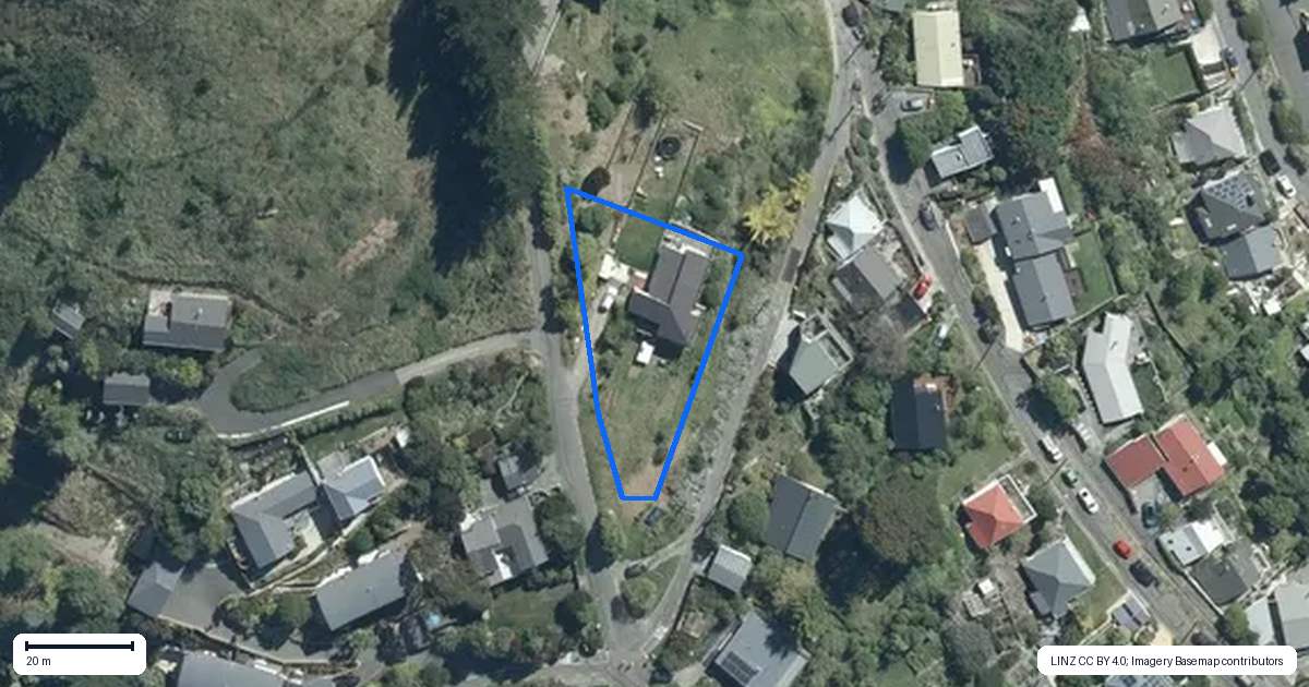 Property context map for 28 Bridle Path, Lyttelton