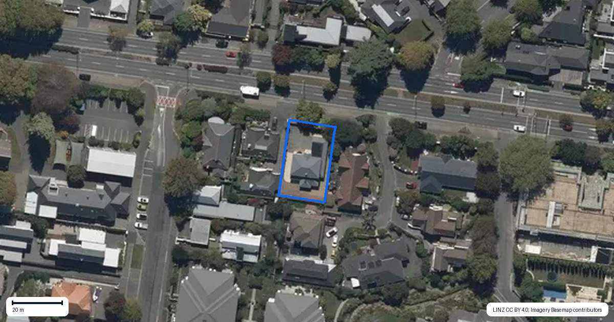 Property context map for 133 Fendalton Road, Fendalton, Christchurch